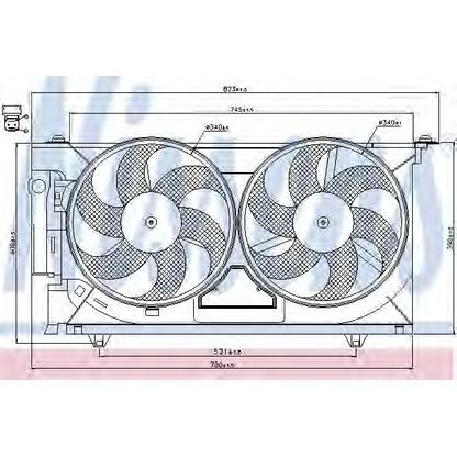 Photo Fan, radiator NISSENS 85074