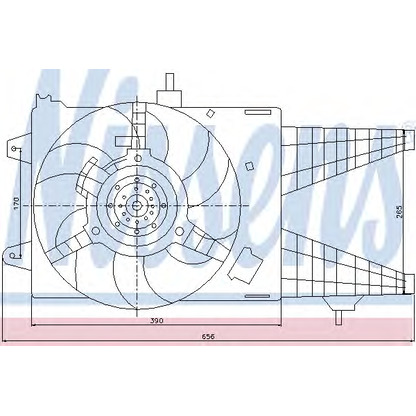 Photo Fan, radiator NISSENS 85137