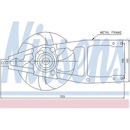 Foto Ventilador, refrigeración del motor NISSENS 85139