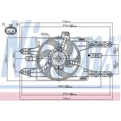 Foto Ventola, Raffreddamento motore NISSENS 85142