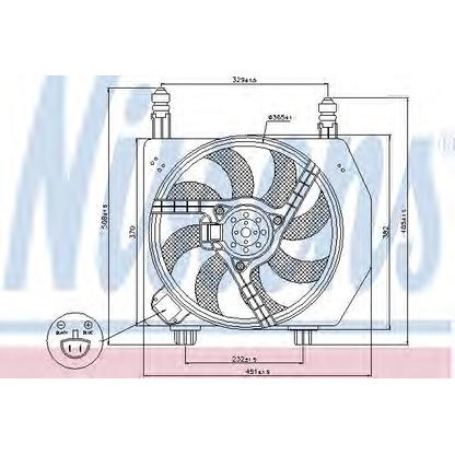 Photo Ventilateur, refroidissement du moteur NISSENS 85171