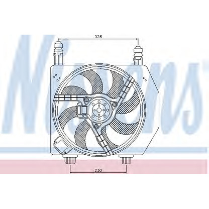 Foto Motor eléctrico, ventilador del radiador NISSENS 85172