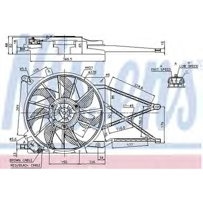 Photo Ventilateur, refroidissement du moteur NISSENS 85185