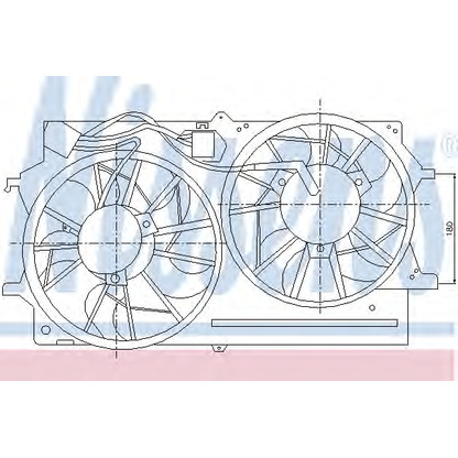 Foto Motor eléctrico, ventilador del radiador NISSENS 85214