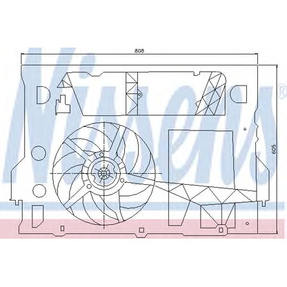 Photo Ventilateur, refroidissement du moteur NISSENS 85245