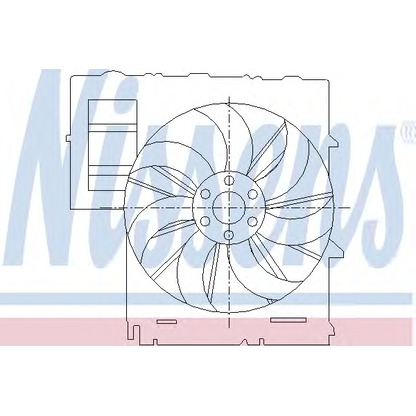 Foto Ventola, Raffreddamento motore NISSENS 85292