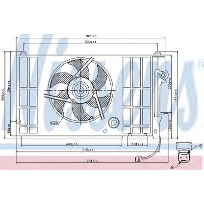 Photo Fan, radiator NISSENS 85318