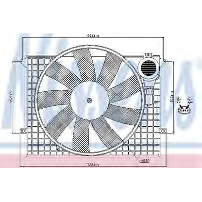 Photo Ventilateur, refroidissement du moteur NISSENS 85401