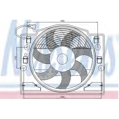 Foto Ventilador, refrigeración del motor NISSENS 85420