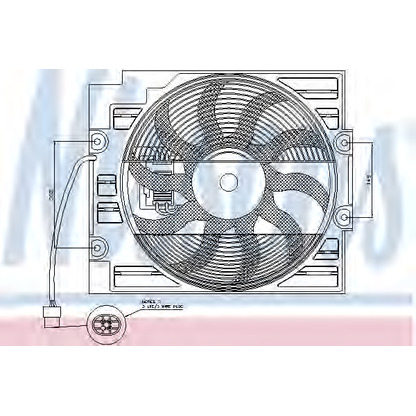 Foto Ventilador, condensador del aire acondicionado NISSENS 85422