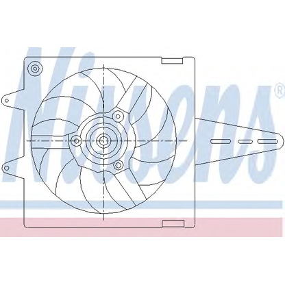 Photo Fan, radiator NISSENS 85427