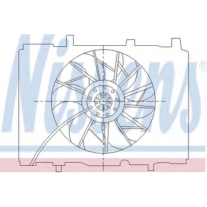 Photo Fan, radiator NISSENS 85489