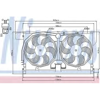 Photo Ventilateur, refroidissement du moteur NISSENS 85513