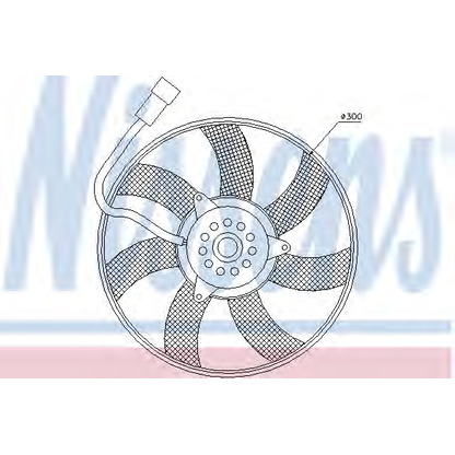 Zdjęcie Wentylator, chłodzenie silnika NISSENS 85617