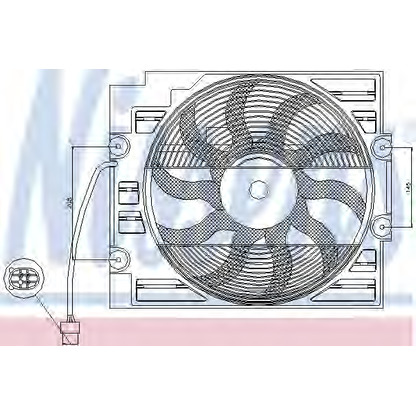 Photo Ventilateur, condenseur de climatisation NISSENS 85629