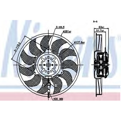 Photo Electric Motor, radiator fan NISSENS 85692