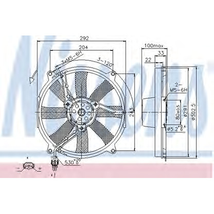 Photo Ventilateur, condenseur de climatisation NISSENS 85702