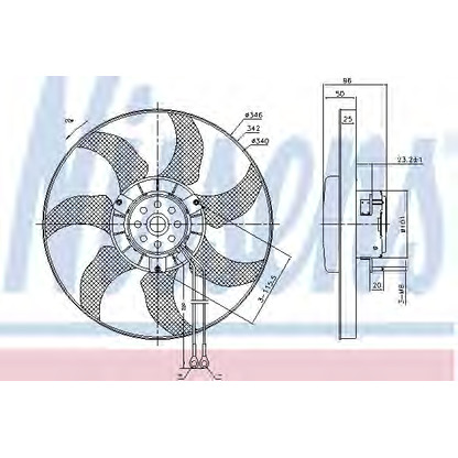 Photo Electric Motor, radiator fan NISSENS 85802