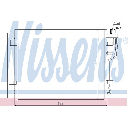 Foto Condensador, aire acondicionado NISSENS 940007