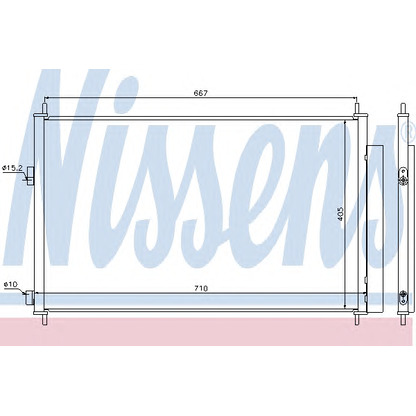 Photo Condenser, air conditioning NISSENS 940021