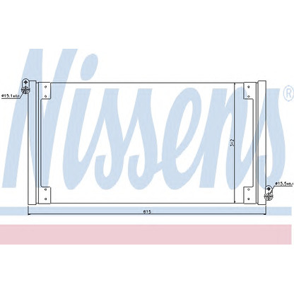 Фото Конденсатор, кондиционер NISSENS 940025