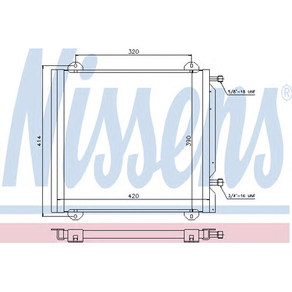 Foto Condensatore, Climatizzatore NISSENS 940026