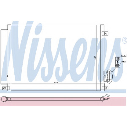 Photo Condenser, air conditioning NISSENS 940028