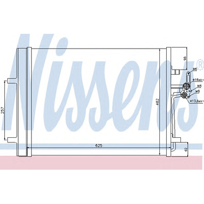 Photo Condenser, air conditioning NISSENS 940044