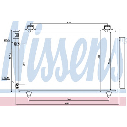 Photo Condenser, air conditioning NISSENS 940081