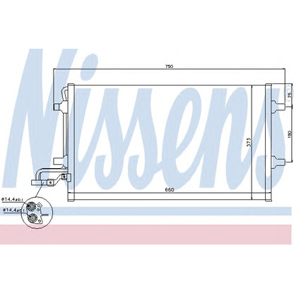 Foto Condensador, aire acondicionado NISSENS 940086