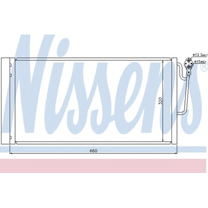 Photo Condenser, air conditioning NISSENS 940118