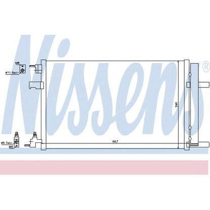 Foto Condensatore, Climatizzatore NISSENS 940135