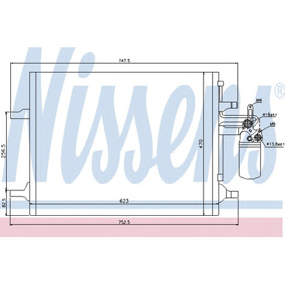 Photo Condenser, air conditioning NISSENS 940159