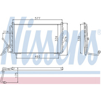 Photo Condenser, air conditioning NISSENS 94007