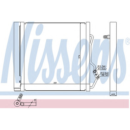 Foto Condensador, aire acondicionado NISSENS 940192