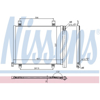 Foto Condensatore, Climatizzatore NISSENS 940254