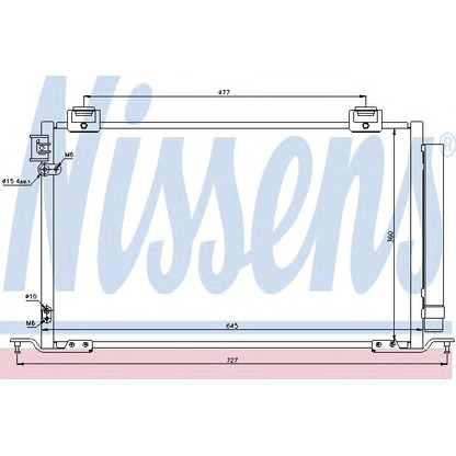 Foto Condensatore, Climatizzatore NISSENS 940283