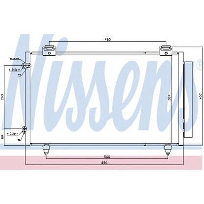 Foto Condensatore, Climatizzatore NISSENS 940299