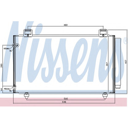 Foto Condensatore, Climatizzatore NISSENS 940318