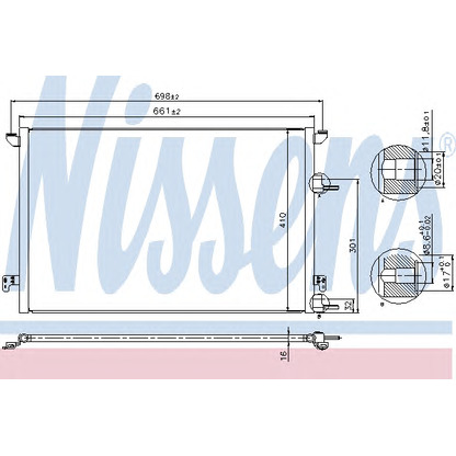 Foto Condensador, aire acondicionado NISSENS 940320