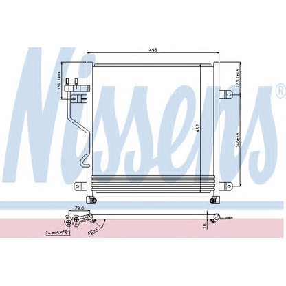 Photo Condenser, air conditioning NISSENS 940323