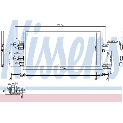 Foto Condensatore, Climatizzatore NISSENS 940486