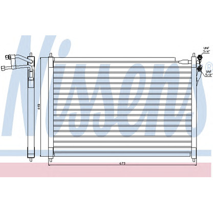 Foto Condensatore, Climatizzatore NISSENS 94078