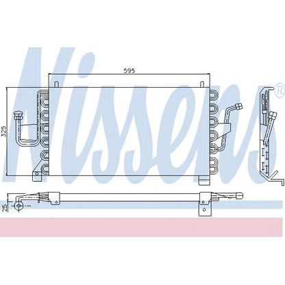 Photo Condenser, air conditioning NISSENS 94108