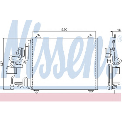 Foto Condensador, aire acondicionado NISSENS 94143