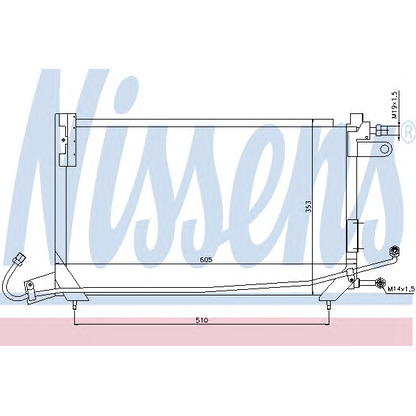 Foto Condensatore, Climatizzatore NISSENS 94147