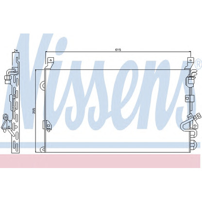 Foto Condensatore, Climatizzatore NISSENS 94160