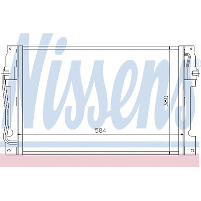 Photo Condenser, air conditioning NISSENS 94182