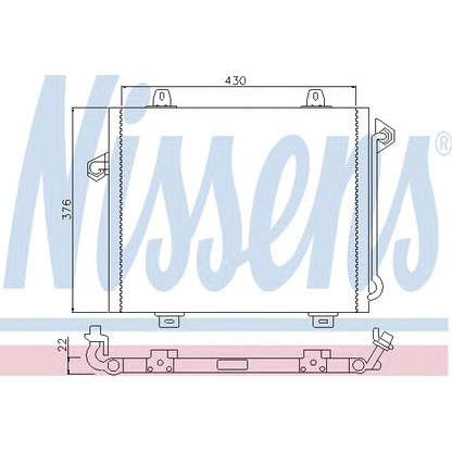 Photo Condenser, air conditioning NISSENS 94236