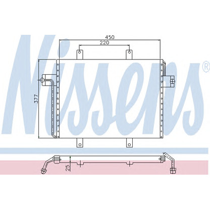 Foto Condensador, aire acondicionado NISSENS 94237